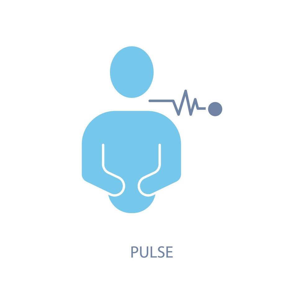 pulse concetto linea icona. semplice elemento illustrazione.impulso concetto schema simbolo de cartello. vettore