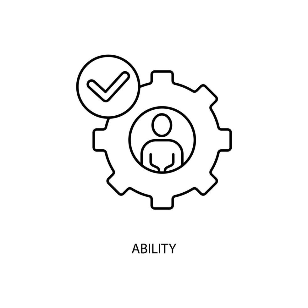 capacità concetto linea icona. semplice elemento illustrazione. capacità concetto schema simbolo design. vettore