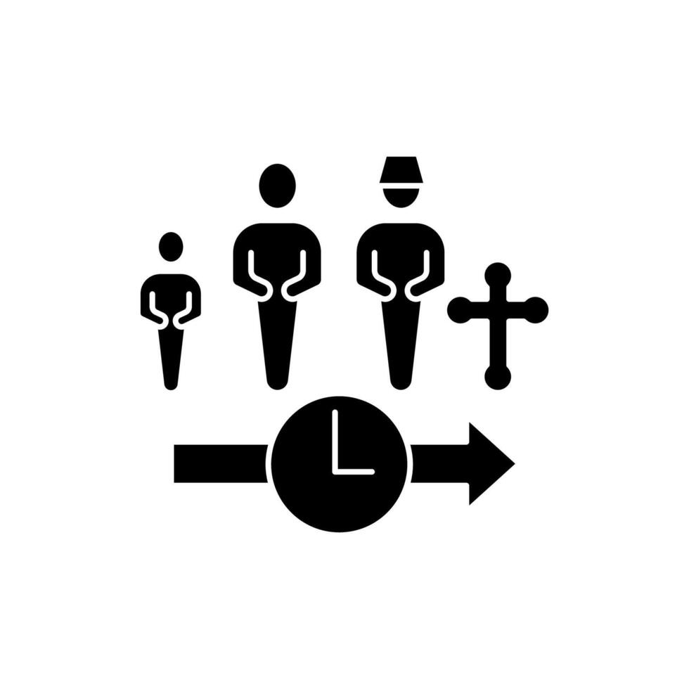 vita ciclo concetto linea icona. semplice elemento illustrazione. vita ciclo concetto schema simbolo design. vettore
