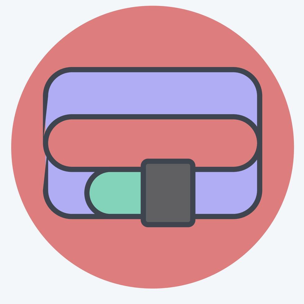 icona cintura. relazionato per moda simbolo. colore compagno stile. semplice design modificabile. semplice illustrazione vettore