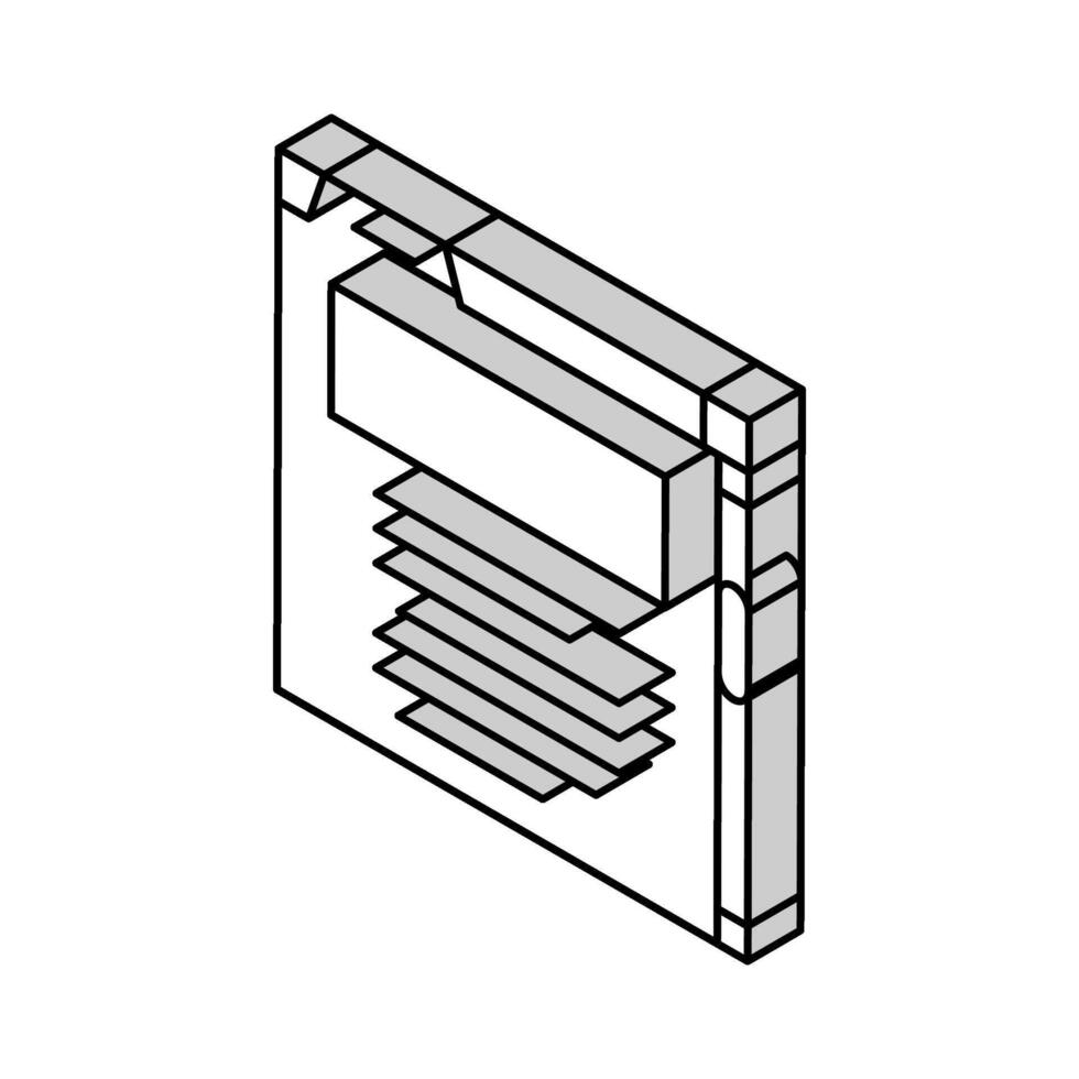 utente interfaccia testo tecnico scrittore isometrico icona vettore illustrazione