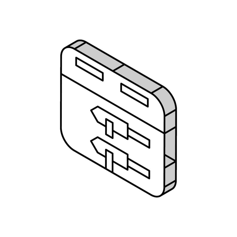 siringa pompa isometrico icona vettore illustrazione