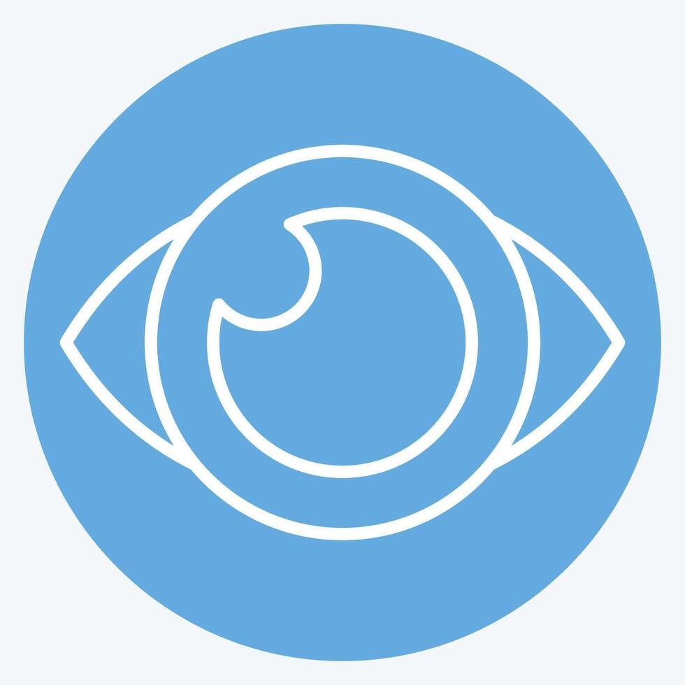 icona occhio attraente design. relazionato per creativo concetto simbolo. blu occhi stile. semplice design modificabile. semplice illustrazione vettore
