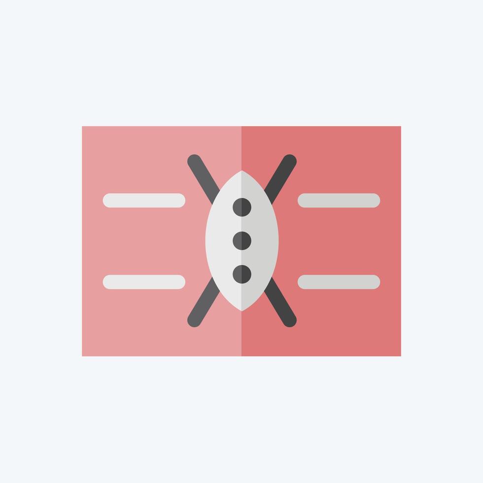 icona kenya. relazionato per Kenia simbolo. piatto stile. semplice design modificabile. semplice illustrazione vettore