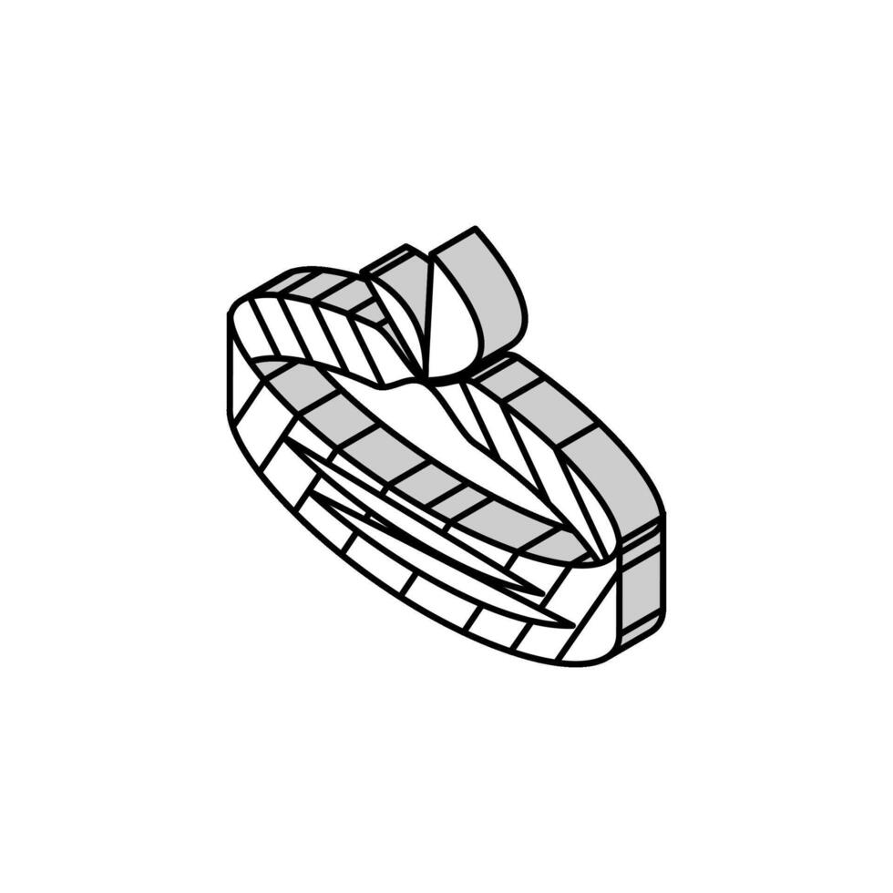 palline gioielleria isometrico icona vettore illustrazione