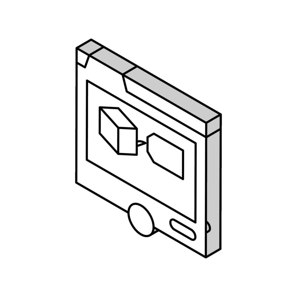 promuovere Prodotto isometrico icona vettore illustrazione