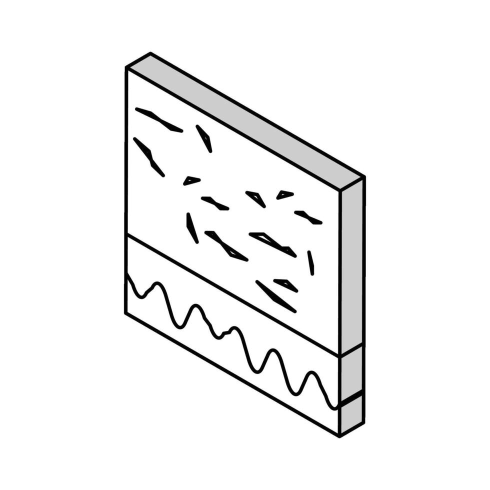 asciutto pelle isometrico icona vettore illustrazione