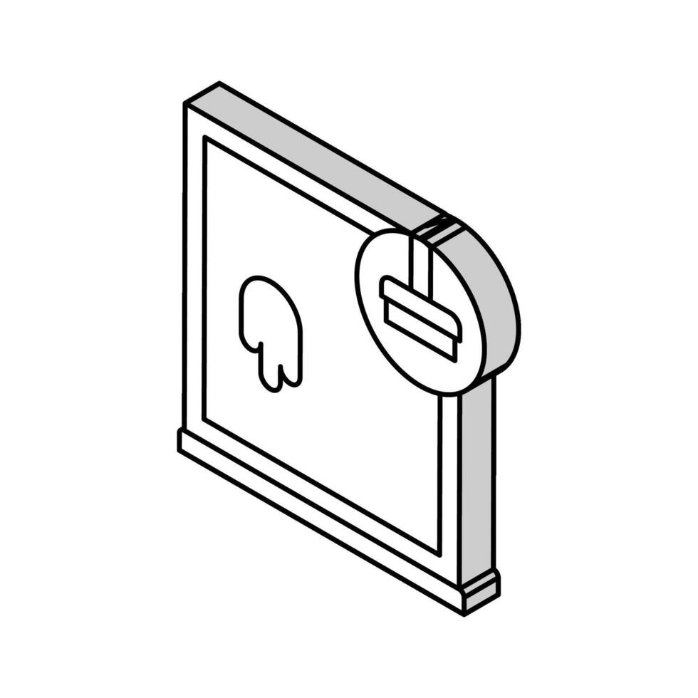finestra pulizia isometrico icona vettore illustrazione