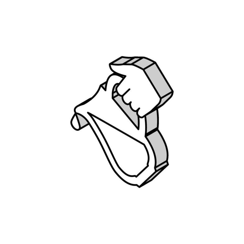 latte aggiungere icona isometrica illustrazione vettoriale