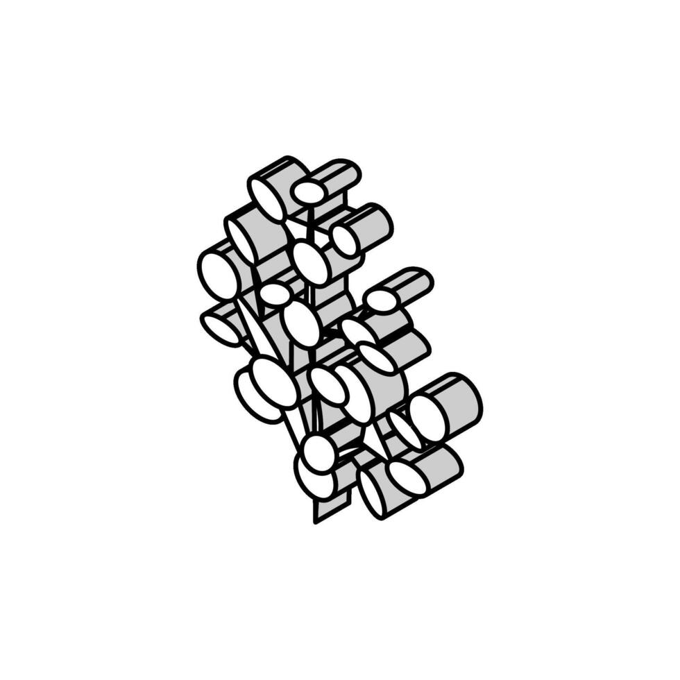 eucalipto aromaterapia isometrico icona vettore illustrazione