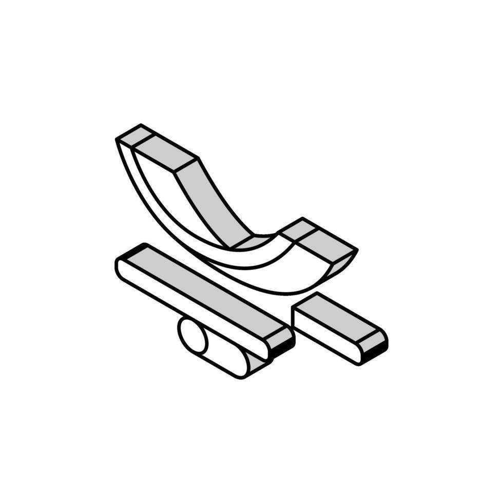 equilibrio tavola isometrico icona vettore illustrazione