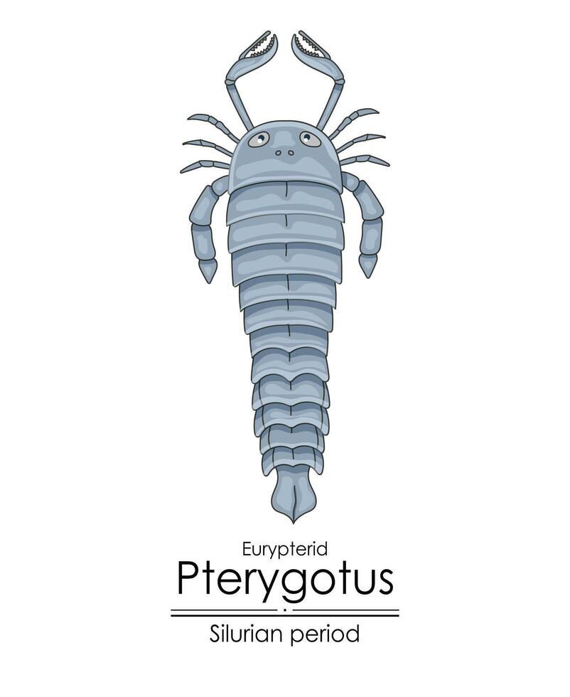 pterigoto, un' siluriano periodo mare scorpione vettore