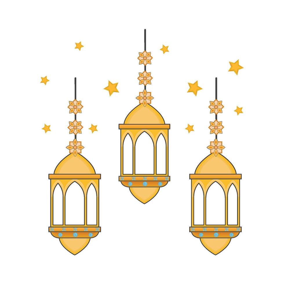illustrazione di Ramadan lanterna vettore