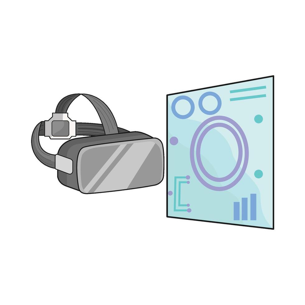 illustrazione di virtuale la realtà vettore