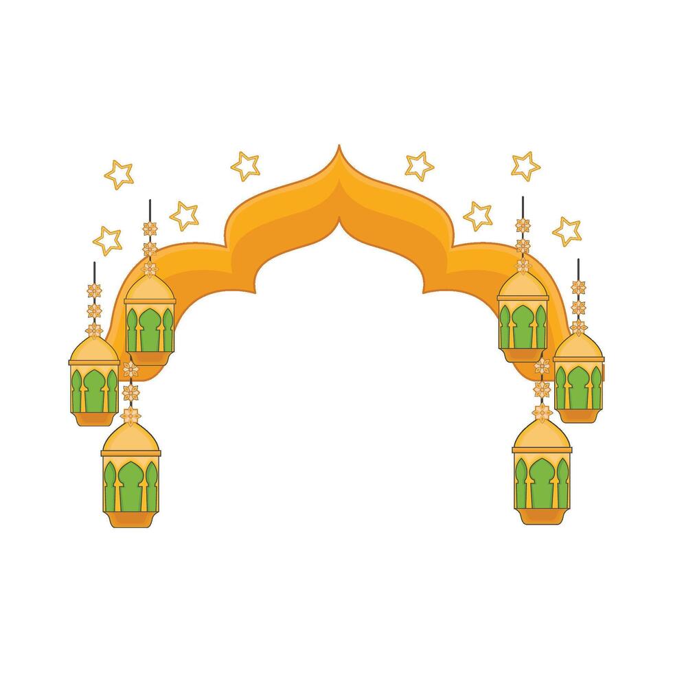 illustrazione di Ramadan telaio vettore