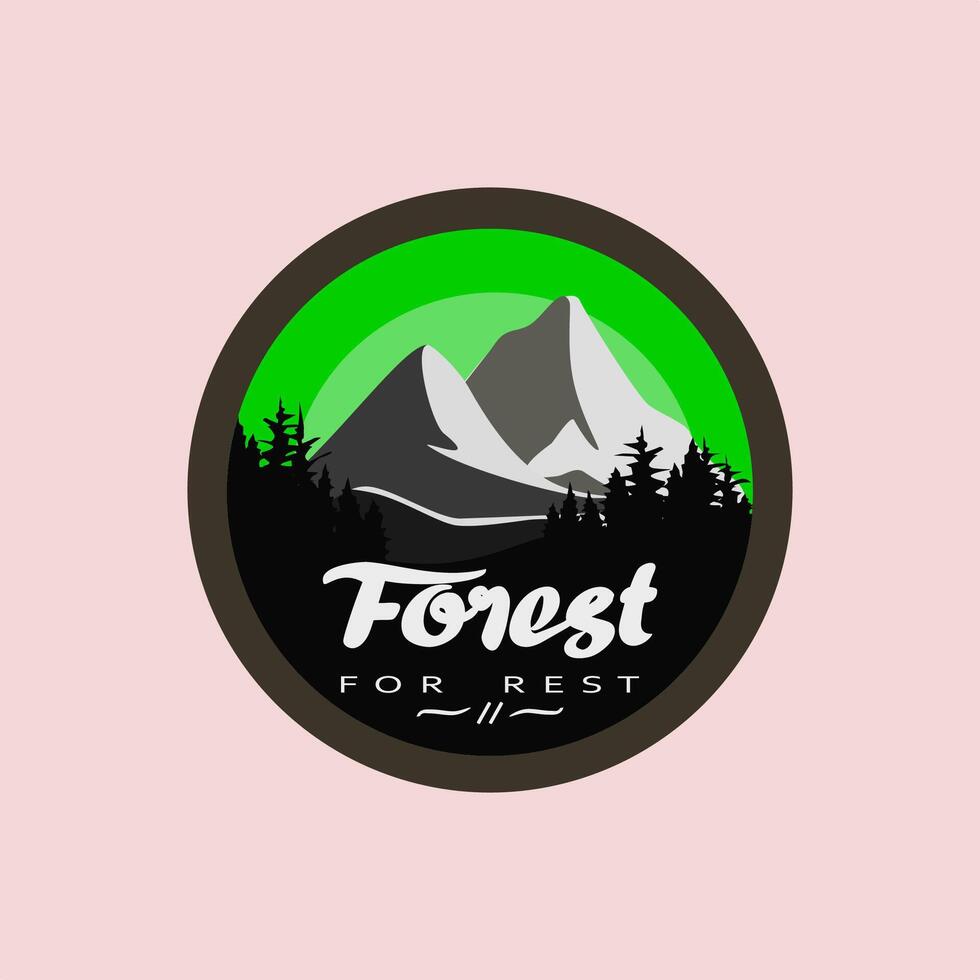 foresta logo design modello. creativo pino logo vettore illustrazione.