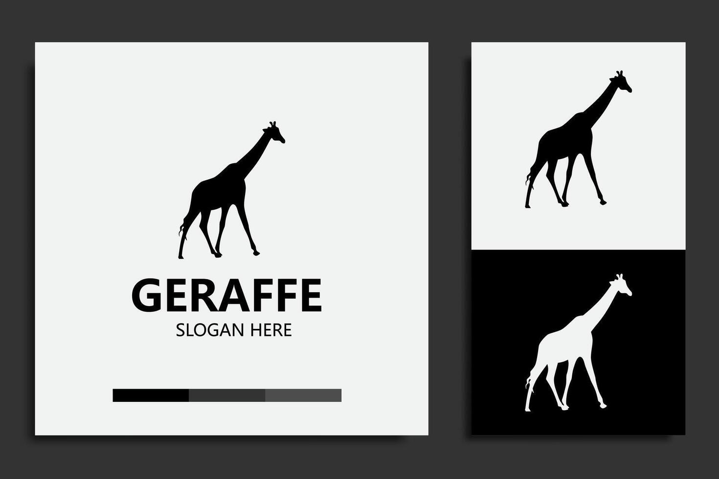 geraffa logo. logo modello design. gratuito vettore