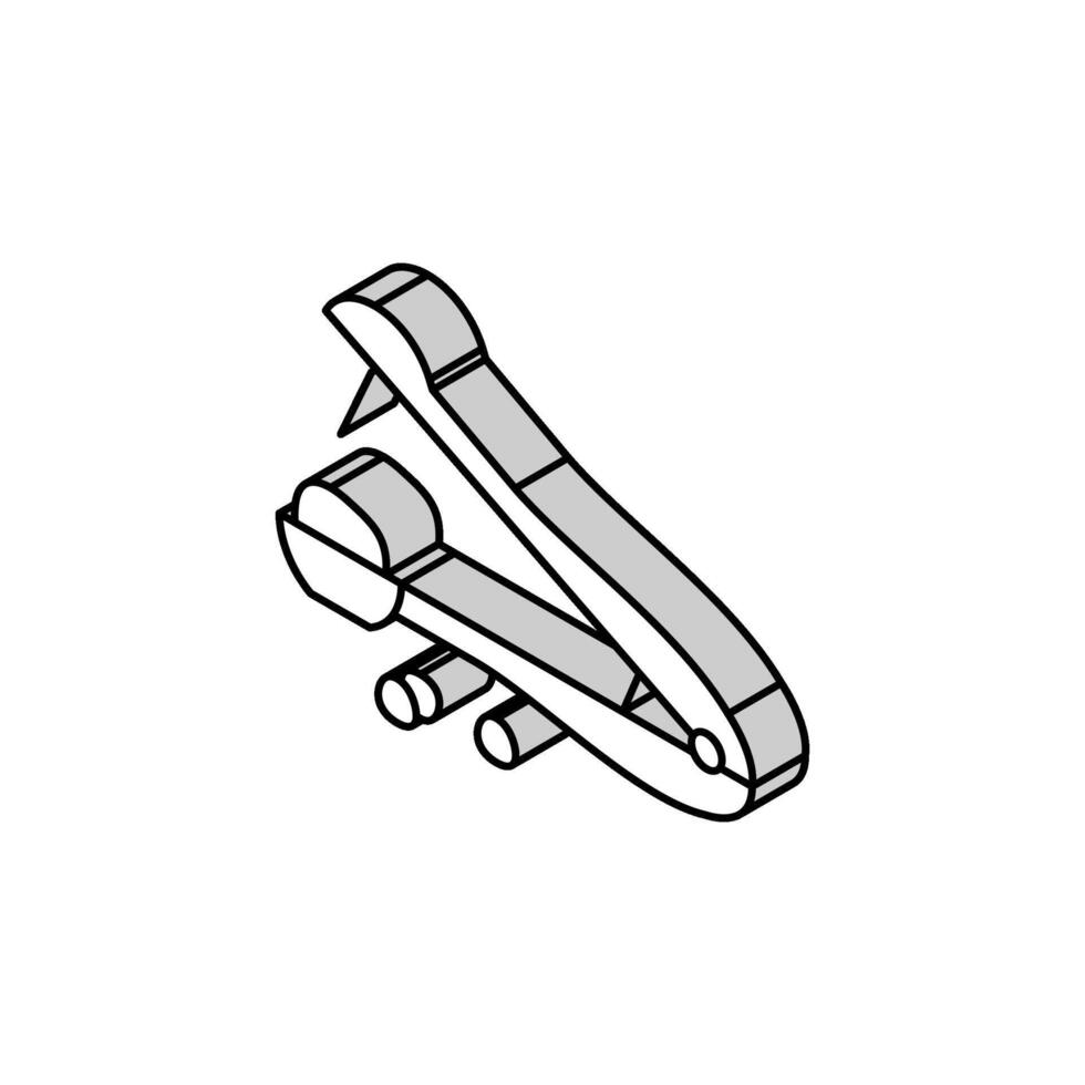 pitter ciliegia isometrico icona vettore illustrazione