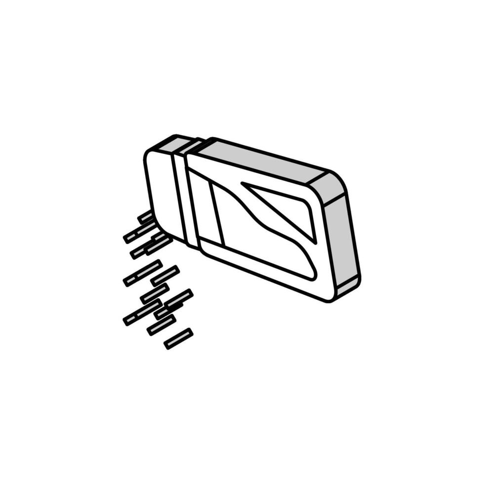 spruzzatina Pepe isometrico icona vettore illustrazione