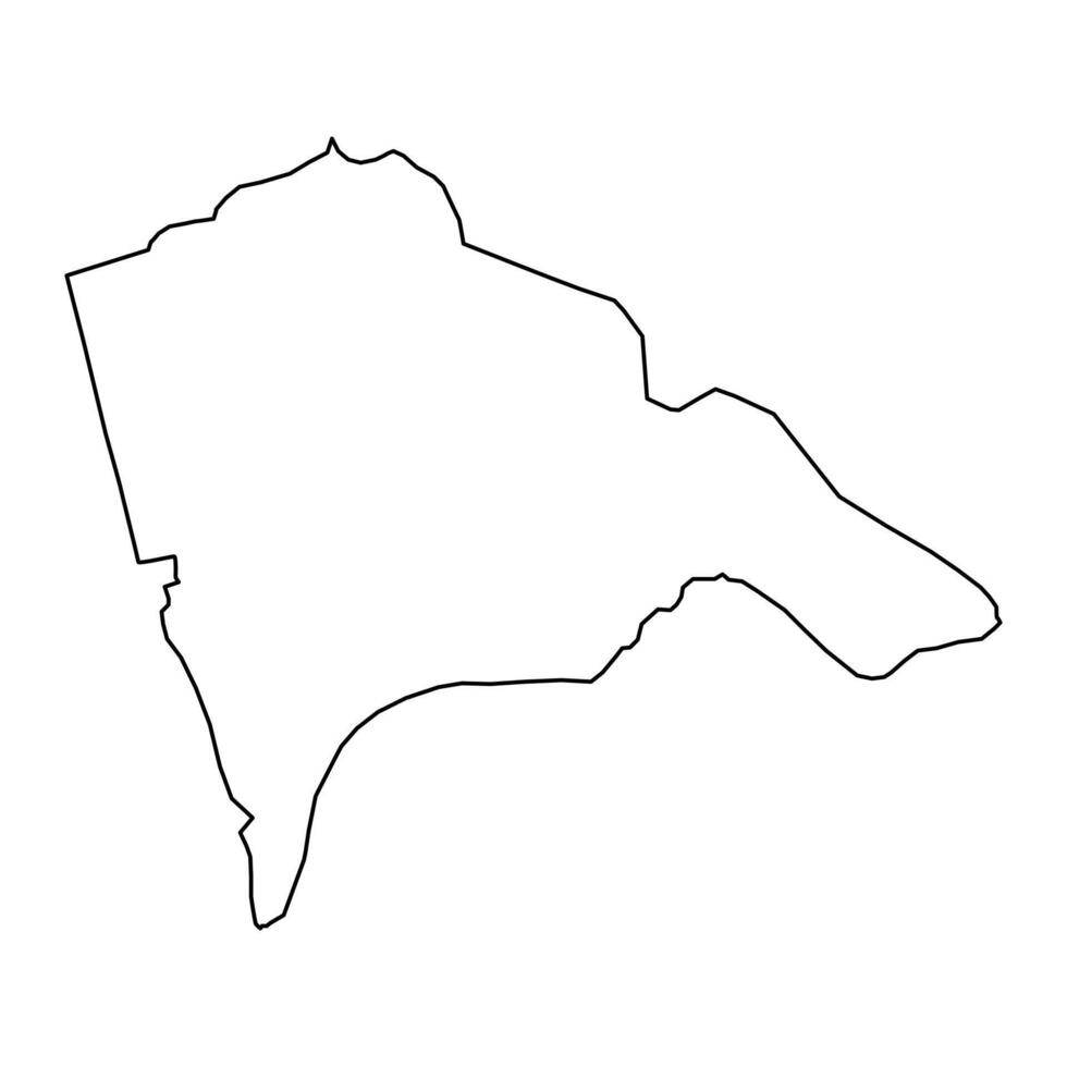 bangui prefettura carta geografica, amministrativo divisione di centrale africano repubblica. vettore