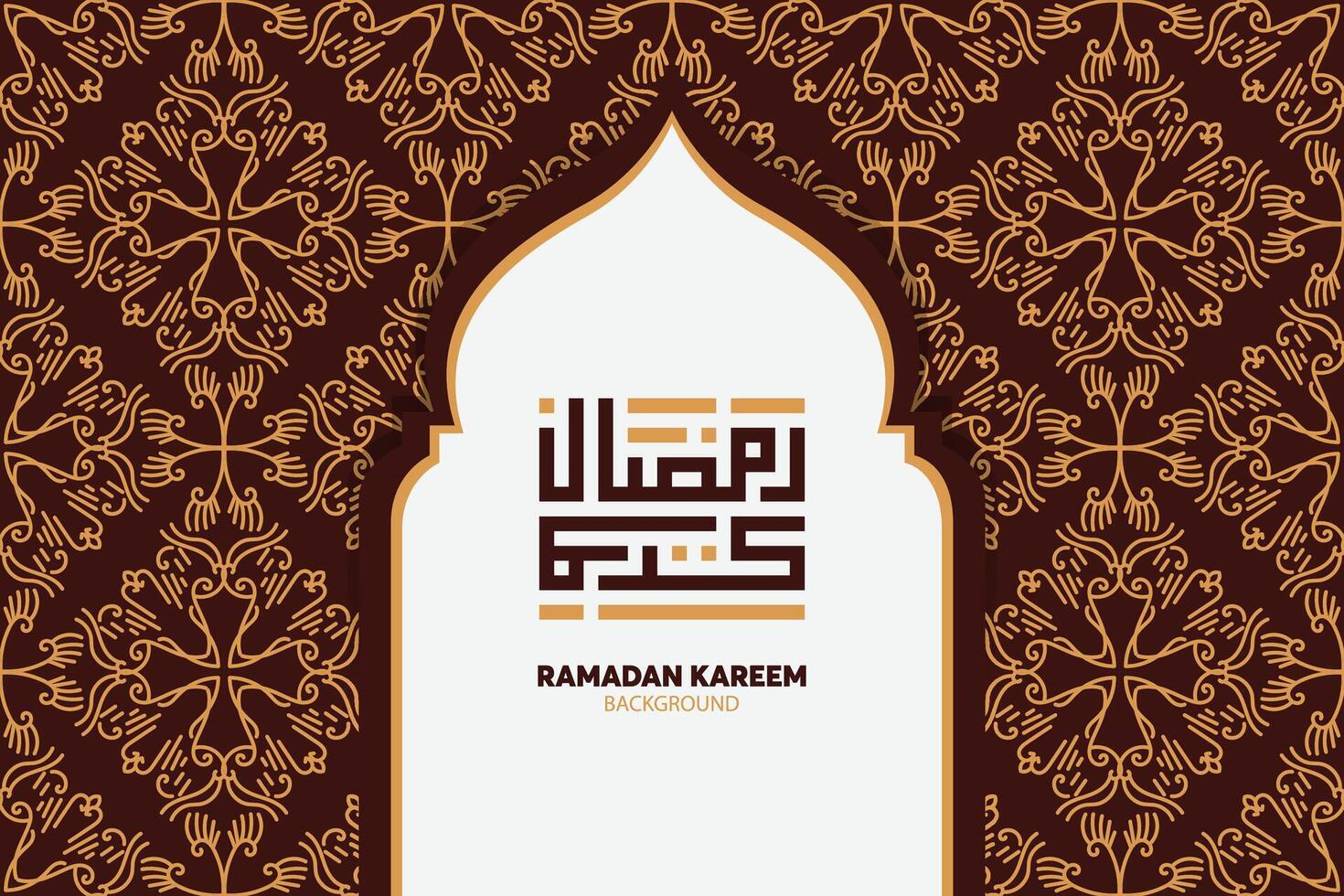 calligrafia araba ramadan kareem. mese islamico del ramadan nel design di saluto del logo arabo vettore