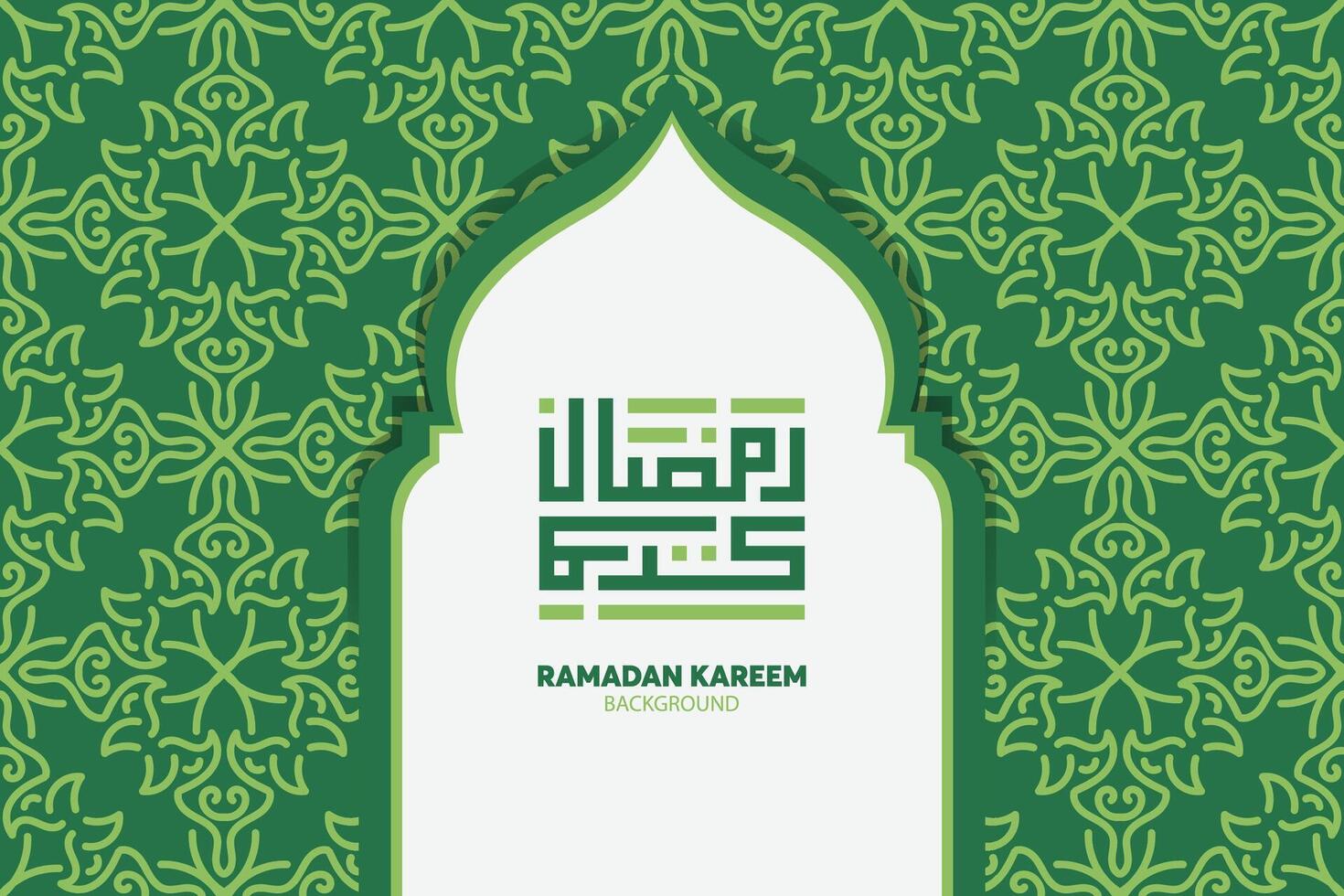 calligrafia araba ramadan kareem. mese islamico del ramadan nel design di saluto del logo arabo vettore