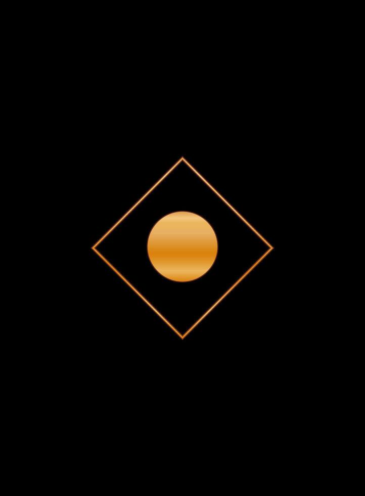 oro pendenza struttura grafico forma isolato su nero copertina minimalista manifesto modello vettore
