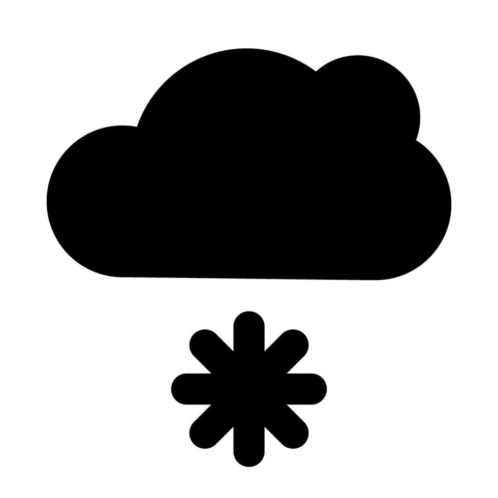 nuvole e tempo metereologico glifo icone vettore