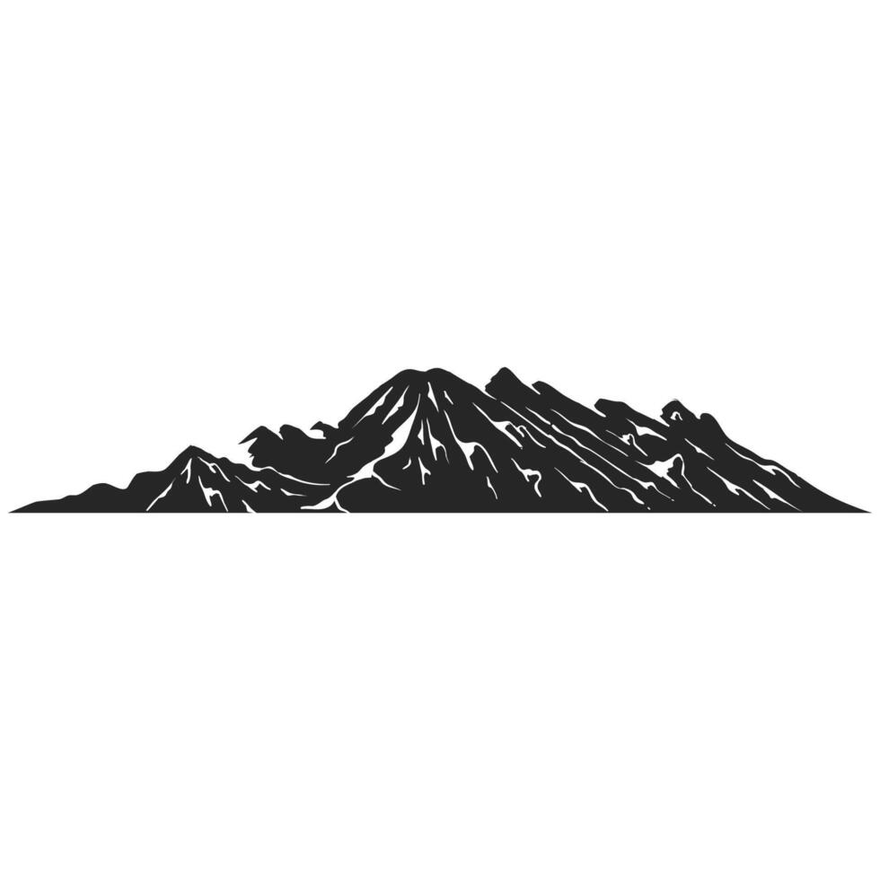 mano disegnato montagne vettore illustrazione