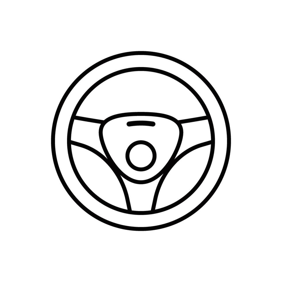 timone ruota icona vettore. macchina controllo illustrazione cartello. steer simbolo o logo. vettore