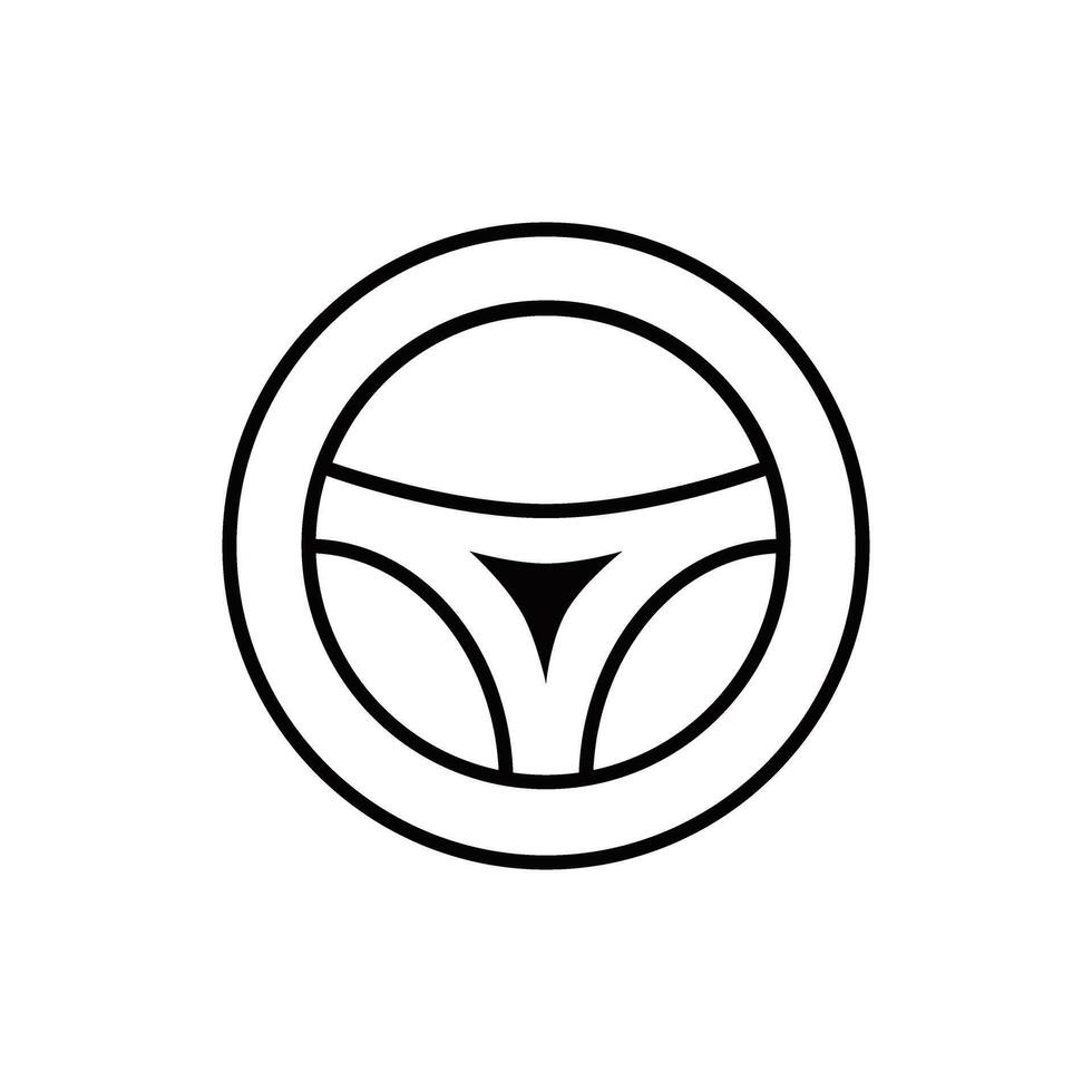 timone ruota icona vettore. macchina controllo illustrazione cartello. steer simbolo o logo. vettore