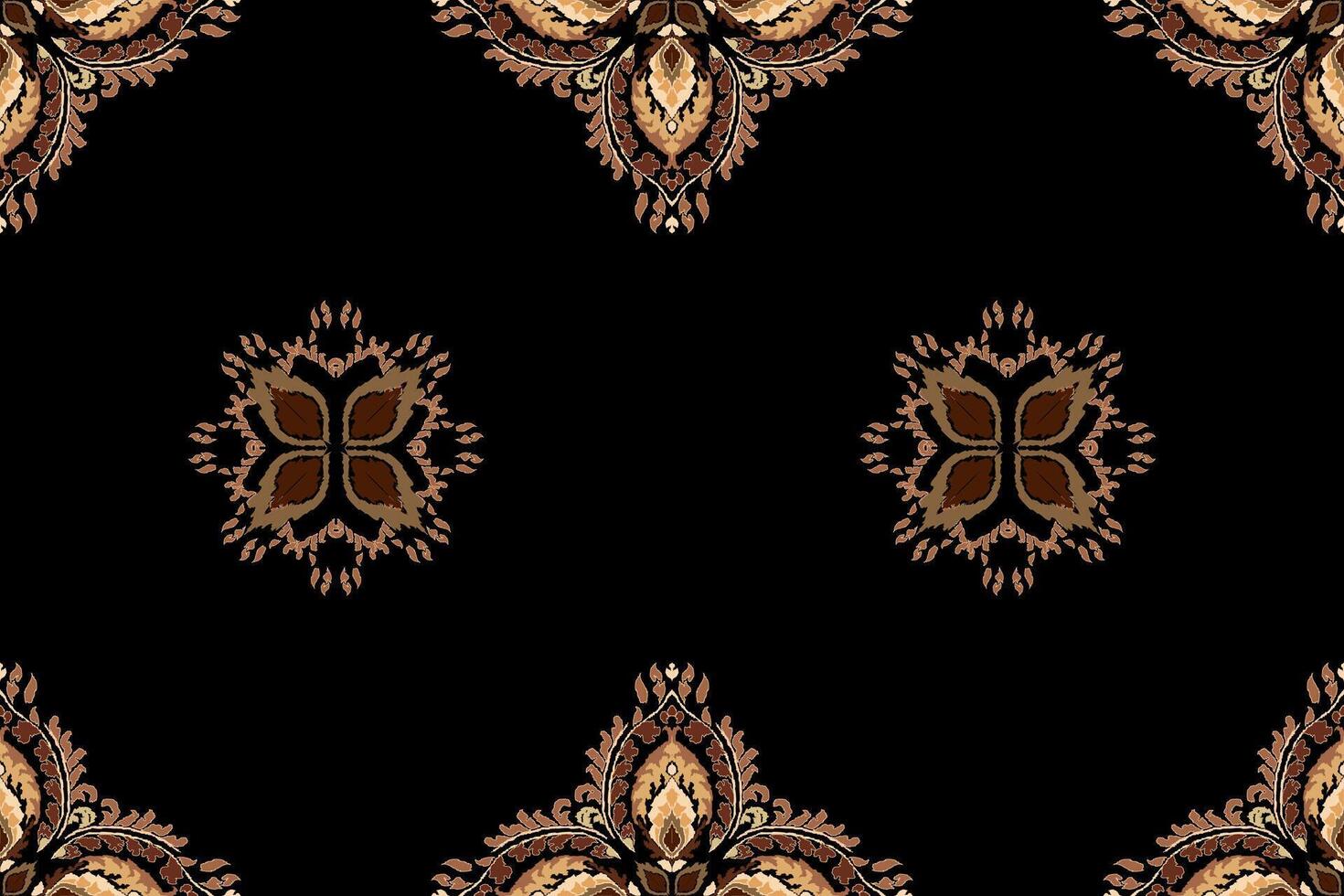 ikat tribale indiano senza soluzione di continuità modello. etnico azteco tessuto tappeto mandala ornamento nativo boho gallone tessile.geometrico africano americano orientale tradizionale vettore illustrazioni. ricamo stile.