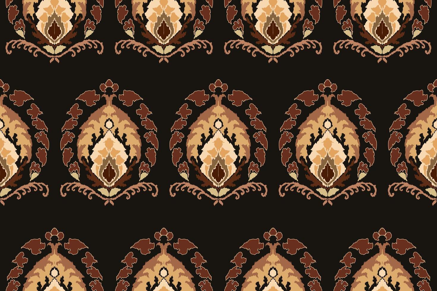 ikat tribale indiano senza soluzione di continuità modello. etnico azteco tessuto tappeto mandala ornamento nativo boho gallone tessile.geometrico africano americano orientale tradizionale vettore illustrazioni. ricamo stile.