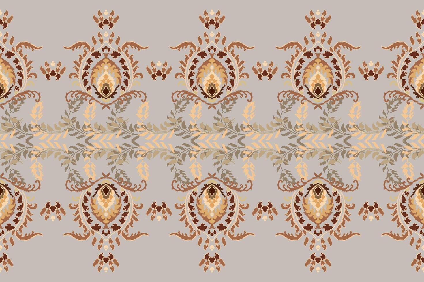 ikat tribale indiano senza soluzione di continuità modello. etnico azteco tessuto tappeto mandala ornamento nativo boho gallone tessile.geometrico africano americano orientale tradizionale vettore illustrazioni. ricamo stile.