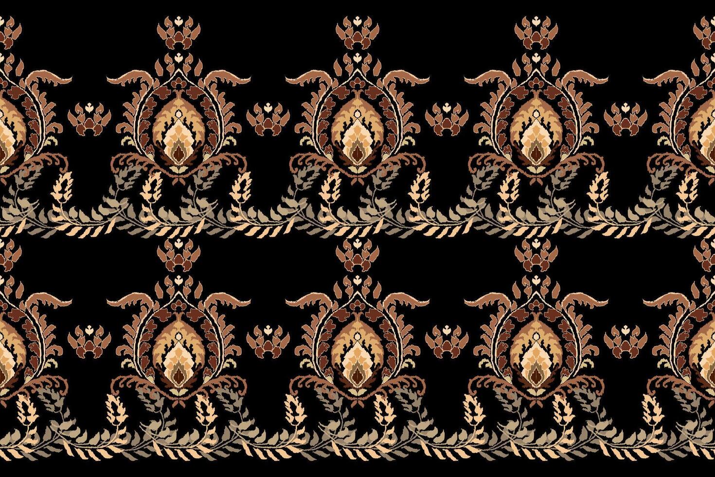 ikat tribale indiano senza soluzione di continuità modello. etnico azteco tessuto tappeto mandala ornamento nativo boho gallone tessile.geometrico africano americano orientale tradizionale vettore illustrazioni. ricamo stile.