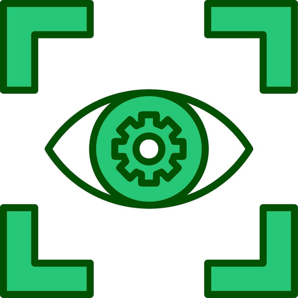 icona di vettore di visione