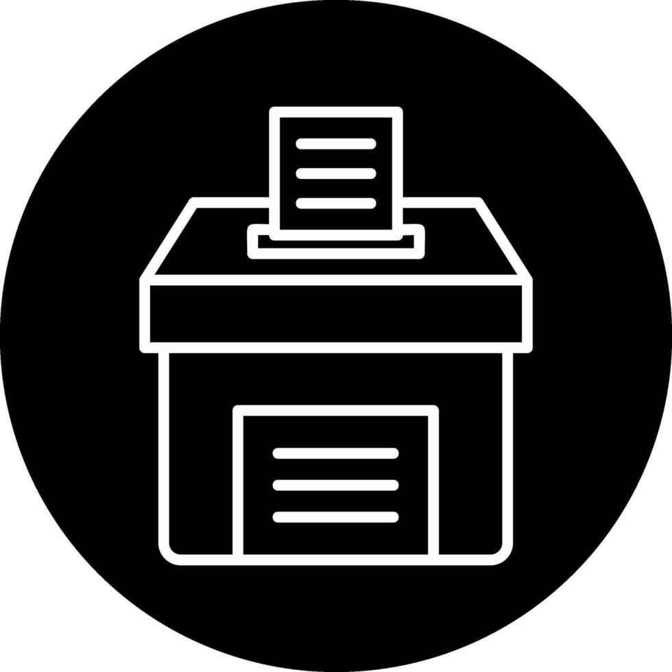 voto scatola vettore icona