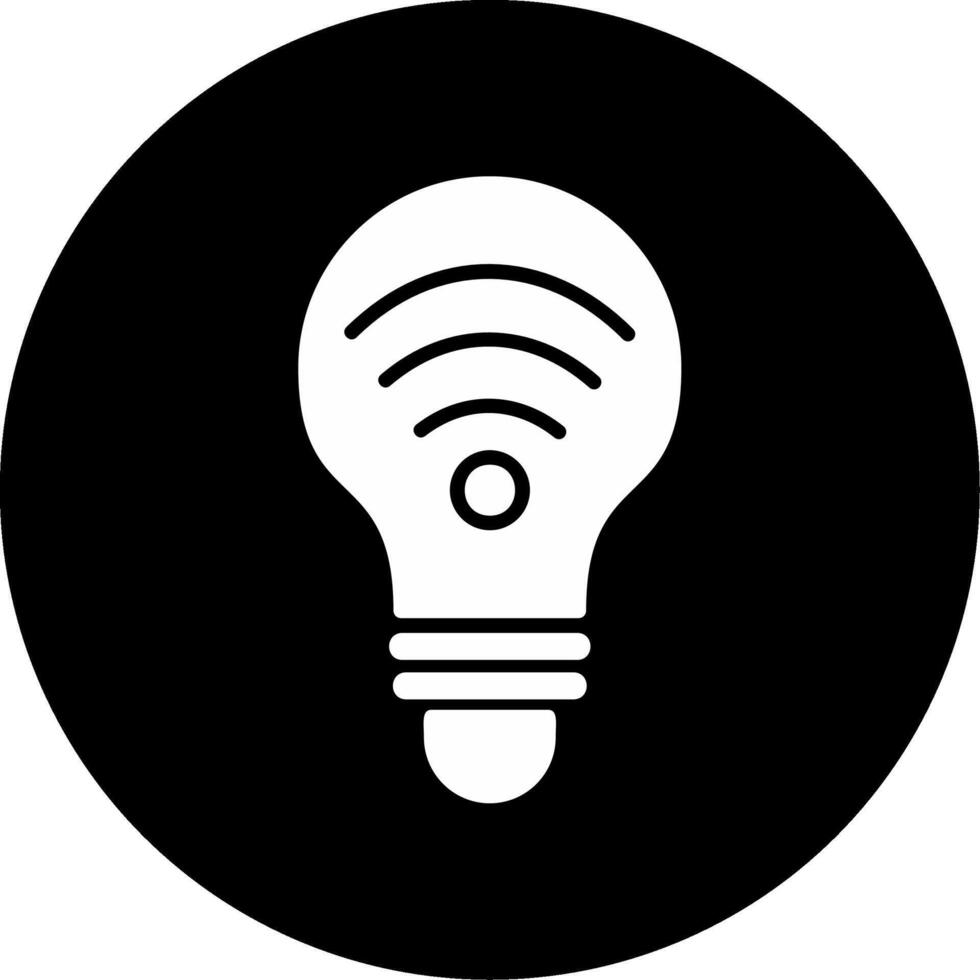 inteligente lampadina vettore icona