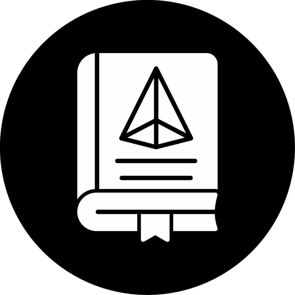 trigonometria libro vettore icona