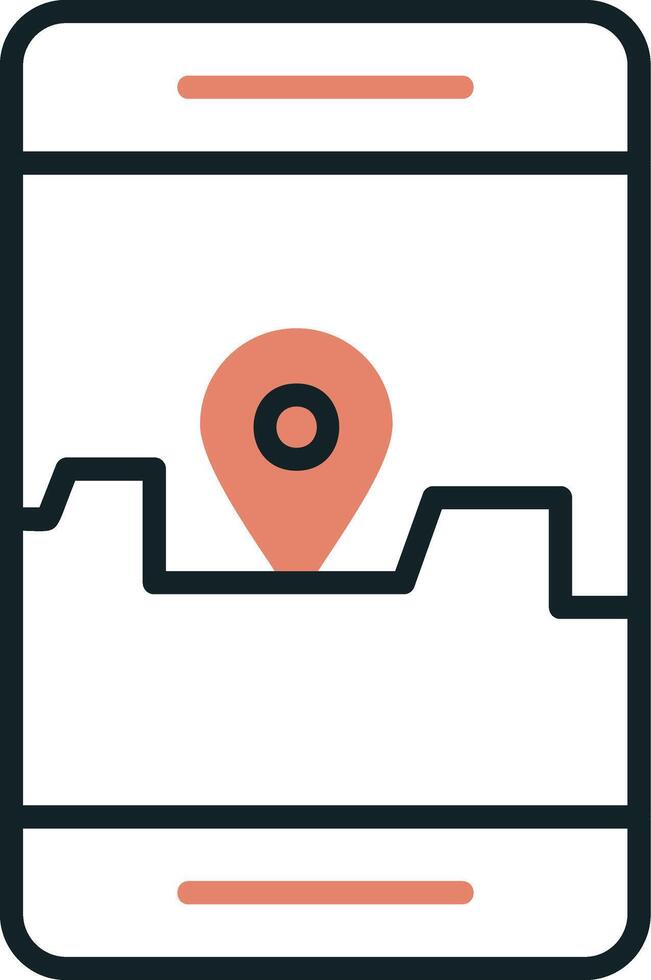 smartphone GPS vettore icona