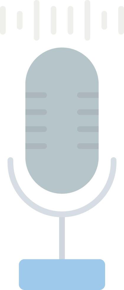 Audio registratore piatto leggero icona vettore