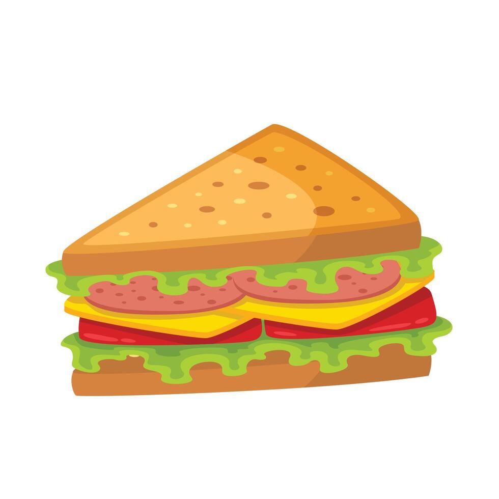 Sandwich icona illustrazione. vettore design