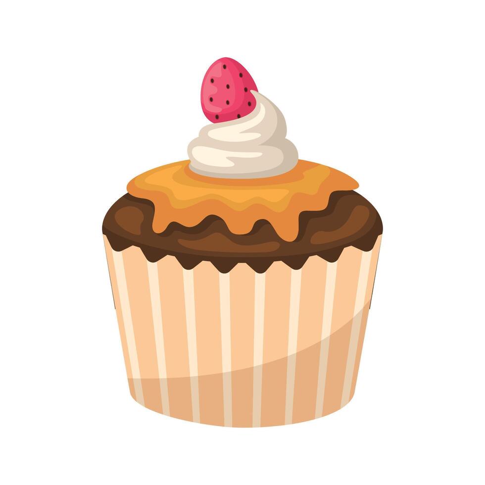 Cupcake icona illustrazione. vettore design