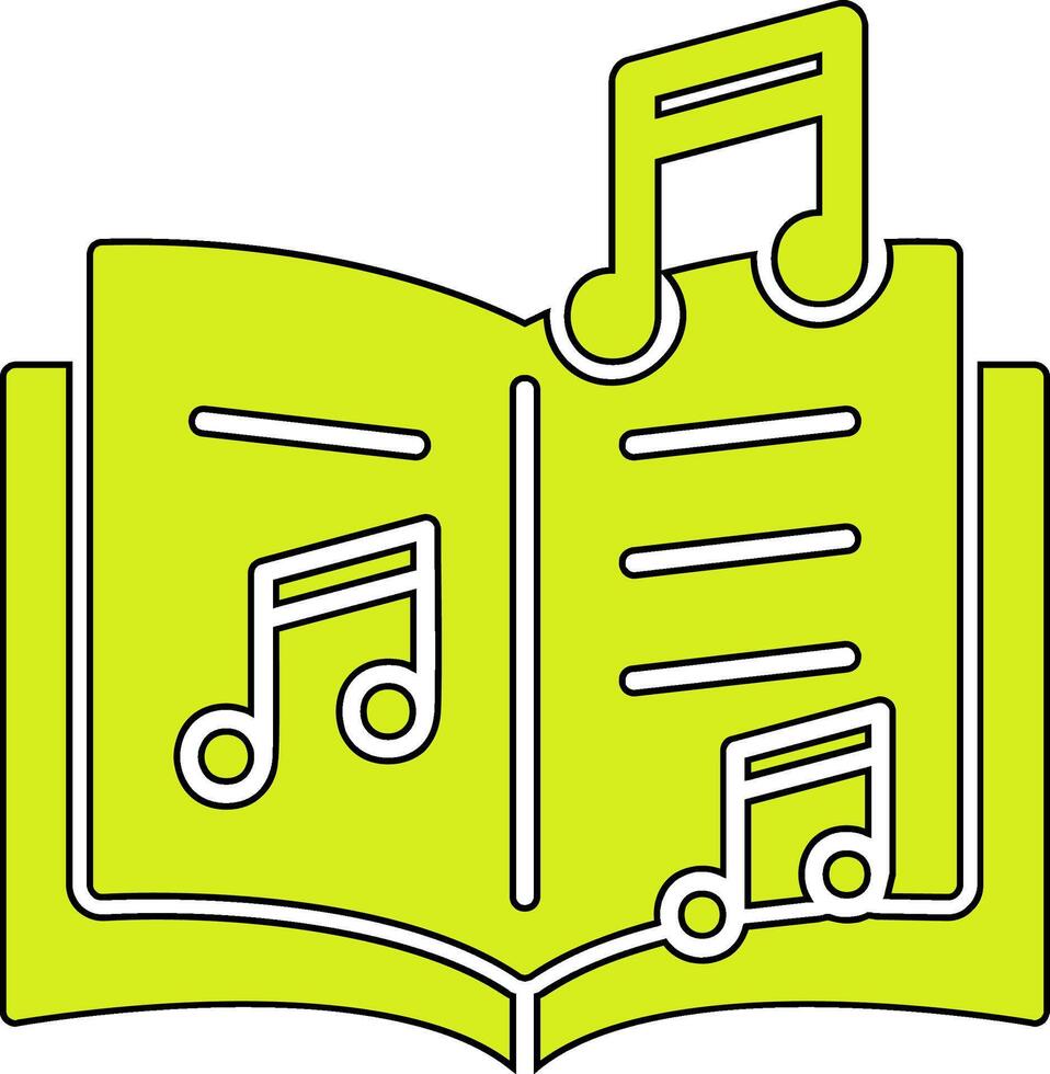 musica libro vettore icona