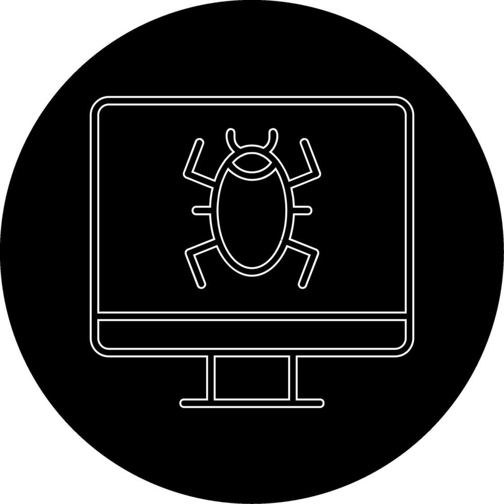 icona del vettore virus informatico