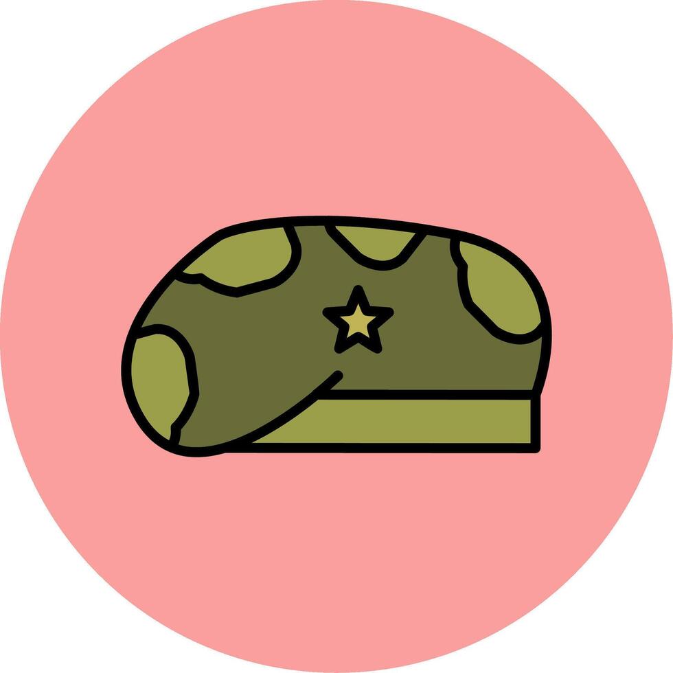 militare cappello vettore icona