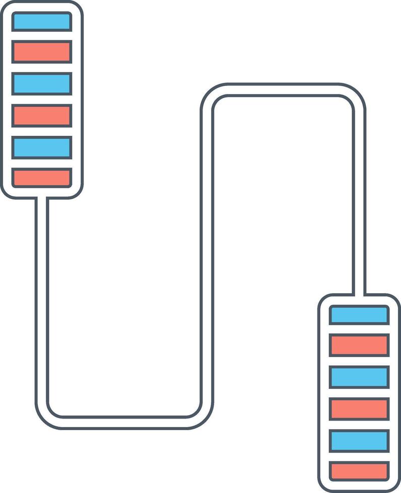 salto corda vettore icona