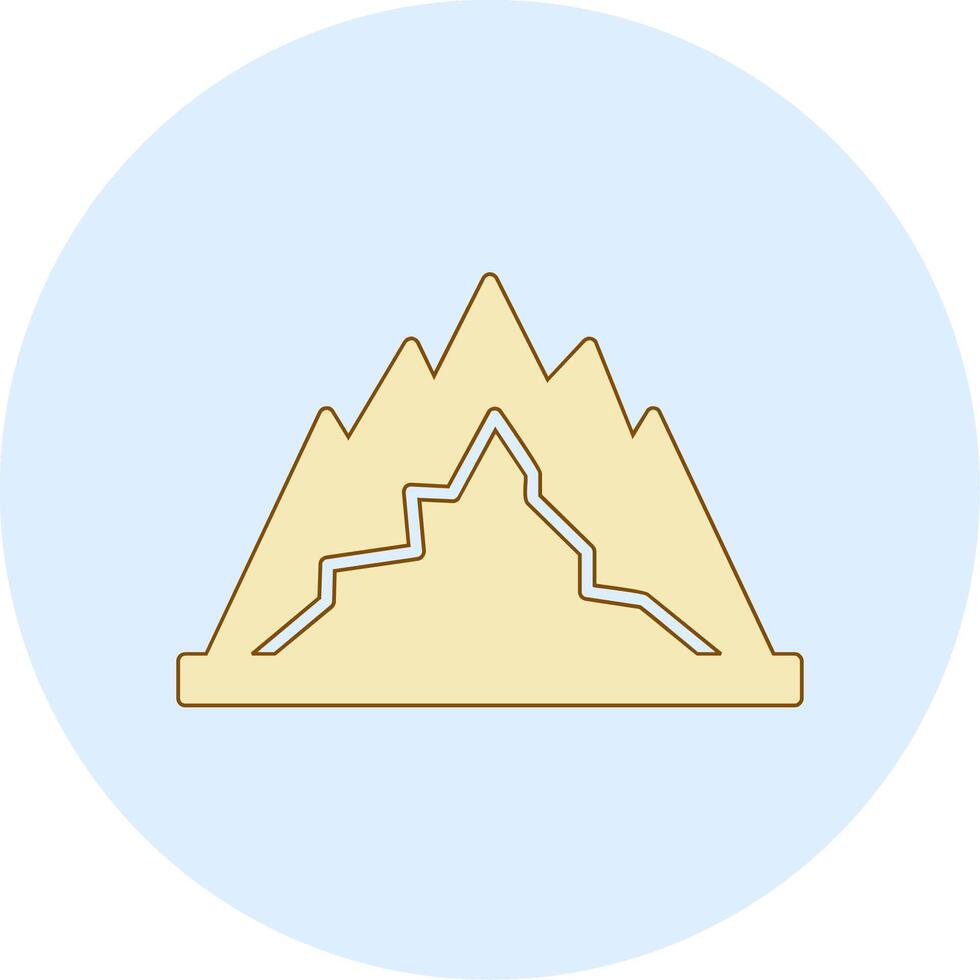 icona del vettore di montagna
