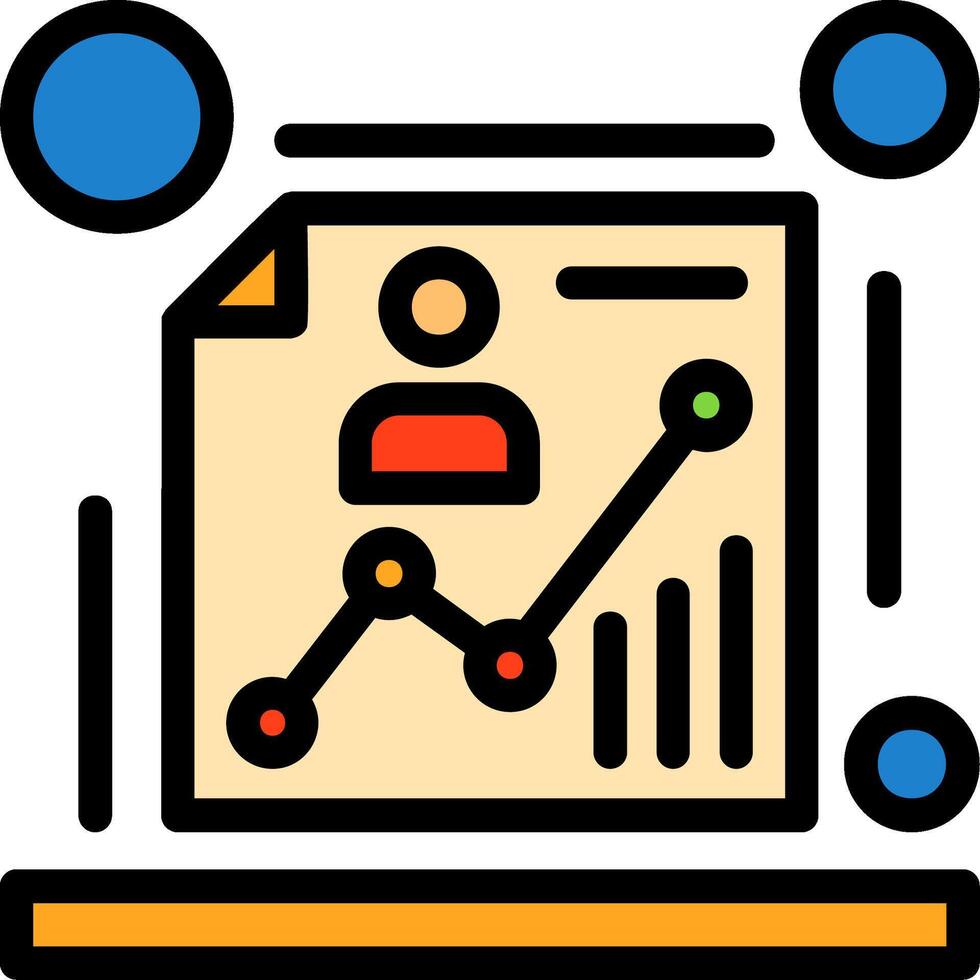 demografici linea pieno icona vettore