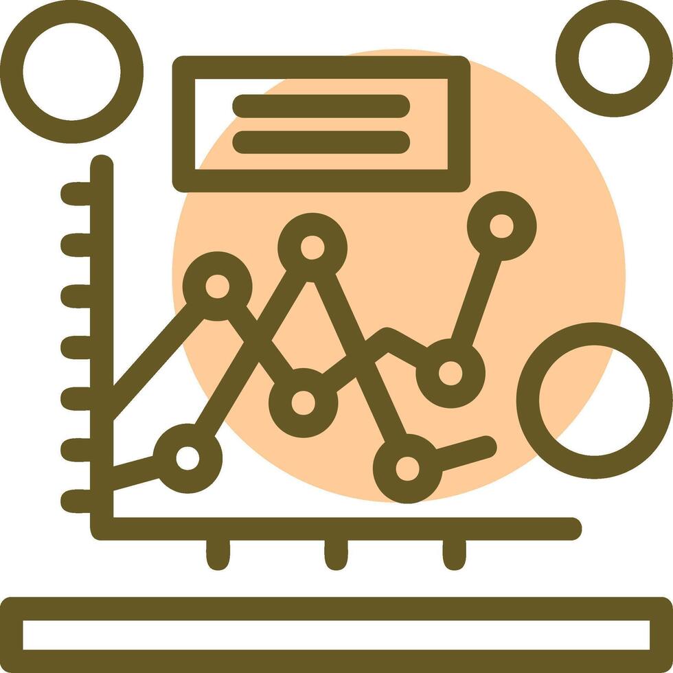 concorrenza analisi lineare cerchio icona vettore